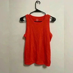 J. Crew - Women’s Open Back/Knotted Sleeveless Orange/Red Top‎ - Size Small